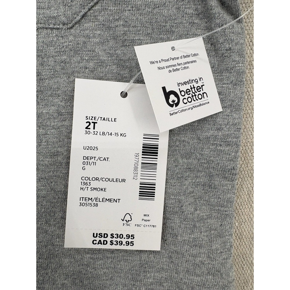 Gymboree Short Sleeve Pocket Grey Top Kids Size 2 T - Picture 5 of 13
